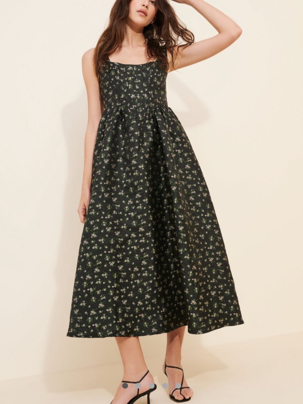 Lulus Celine Bustier Midi Dress - Picture 3 of 11